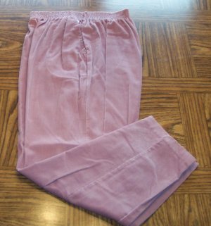 Season Ticket Dusty Rose Women's Corduroy Casual Pants Size 16 Made in USA 001p-14 location89