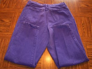 WOMEN'S VENEZIA Purple Casual JEANS Size 16 Made in USA 001p-17 Locw23