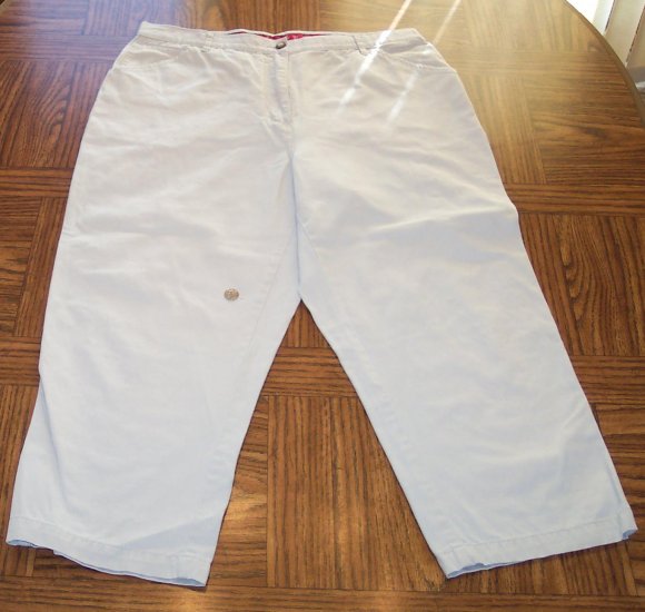 Christopher & Banks Women's Khaki Capri Pants Size 16 001p-28 Womens ...
