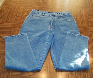 WOMEN'S BILL BLASS NWT  Medium Blue JEANS Size 6 001p-29 Womens Slacks Pants locationw8