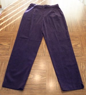Fashion Bug Women's Vintage Plum MicroSuede Pants Size 8 001p-39 Womens Slacks locw14
