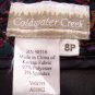 Retro Coldwater Creek Women's Multi Colored Paisley Pants Size 8P 8 Petite 001p-40 Locw14
