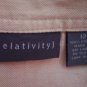 Relativity Women's Khaki Button Down Pencil Skirt Size 12  001s-07 Womens Skirts locw21