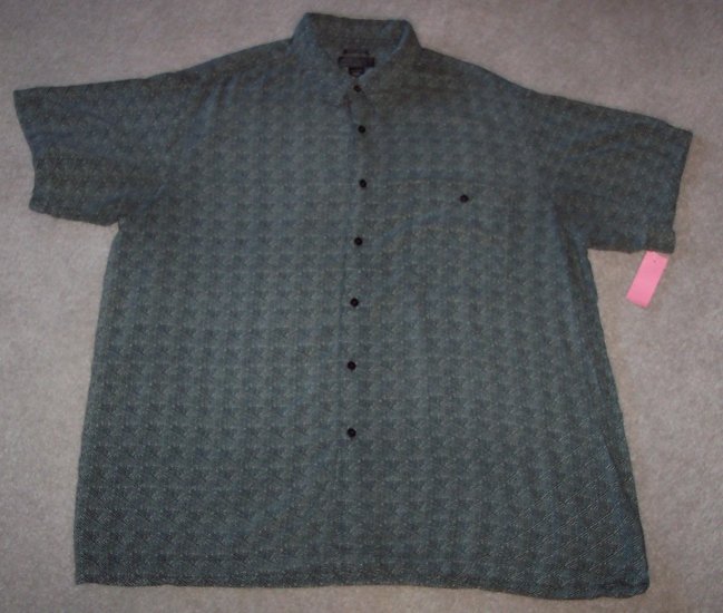 MARC EDWARDS MEN'S Short Sleeve Button Front Shirt Size XXL 001SHIRT-7 ...