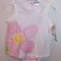CARTER'S INFANT Girls Summer Outfit NWT Pink Plaid Floral Print 9 Months locationw7