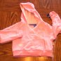 GENUINE KIDS FROM OSHKOSH GIRL'S Pink Butterfly Hooded Jacket Style 110837 Size 6 locationw4