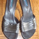 Casual Dark Chocolate Brown DOCKERS Leather SANDALS Slides Shoes Size 7 M locationw1