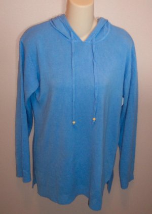 Sweet SUSAN GRAVER Hooded Knit SWEATER Shirt Top Size M Medium locationw12