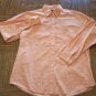 BKLE Orange Check BLOUSE Shirt Top Size M Medium locationw12