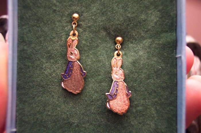 Peter rabbit sale earrings