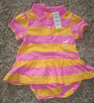 NWT The Children's Place INFANT Girl's Romper Outfit 12 Months locationw4