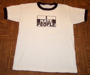 MEN'S Short Sleeve I HATE PEOPLE T Shirt Size S Small 001SHIRT-59 location97
