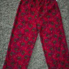 Pine Sports Boy's Sleep Pants Pajama Pant Child 4-5 Red Football Print Fleece locationw8