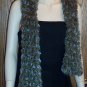 Stunning Knit Olive Turquoise Scarf Big and Bold locationw13