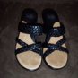 Black Braided Strappy SOFFT SANDALS Shoes Size 8 locationw14
