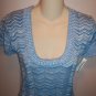 Maurices Feminine Baby Blue Knit Top Size Small S wt-23 location6