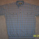 Cabela's Mens Short Sleeve Shirt Blue Plaid Size L Large 001SHIRT-69 location7