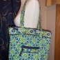 Vera Bradley Daisy Daisy Retired Villager Purse Tote Handbag Monogram KPM location94