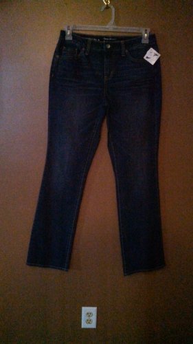 Merona WOMEN'S Denim Jeans Size 6 Curvy Boot Cut 33 Inseam wj-25 locw23