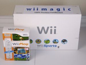 Nintendo Wii System + Wii Play 2 Player Bundle 14 Games