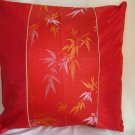 Red with Bamboo Pillow Cases (set of 2)