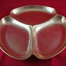 Pickard china gold three lobed dish - white outer glaze