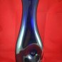 Murano handblown vase, 'Modern Blue Teardrop'