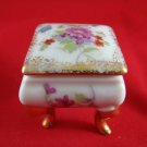 Royal Crown Derby China Floral Trinket Box