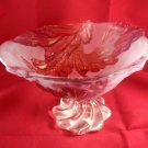 Vintage Heavy Murano Italy Art Glass Bowl Purple Violet