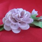 a Capodimonte delicate pink flower, made in Italy.