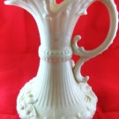 Irish Belleek Porcelain Flowered Aberdeen Vase 7 1/2"h