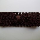 Dark Chocolate Brown 1.5" Stretchy Interchangeable Hair Band - Add A Hair Bow, Clip or Flower