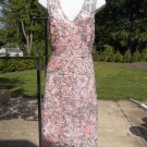 NWT T. TAHARI GORGEOUS PEACH&GRAY LACE DRESS 8 $178