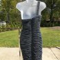 NWT JS BOUTIQUE FAB CHARCOAL RUCHED BEADED 1 SHOULDER DRESS 4