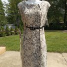 NWT MARC NEW YORK BLACK&BEIGE SNAKE PRINT DRESS 12