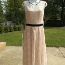 NWT JESSICA SIMPSON BEIGE LACE&BLACK TRIM DRESS 14 NWT JESSICA SIMPSON BEIGE LACE&BLACK TRIM DRESS 14