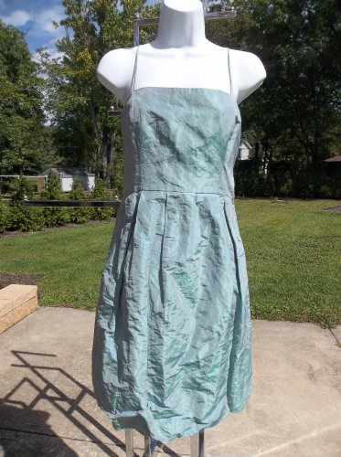 NWT ARMANI COLLEZIONI FAB AQUA DRESS 42 IT 6-8 US