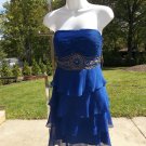 NWT STUDIO SUE WONG GORGEOUS SAPPHIRE BLUE TIERED DRESS 8 NWT STUDIO SUE WONG GORGEOUS SAPPHIRE BLUE TIERED DRESS 8
