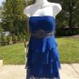 NWT STUDIO SUE WONG GORGEOUS SAPPHIRE BLUE TIERED DRESS 8