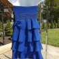 NWT STUDIO SUE WONG GORGEOUS SAPPHIRE BLUE TIERED DRESS 8