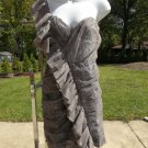 NWT JUST CAVALLI FAB GRAY 1 SHOULDER DRESS 44 8-10 US