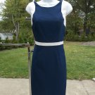 NWT ADRIANNA PAPELL FAB NAVY&WHITE DRESS 8
