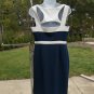 NWT ADRIANNA PAPELL FAB NAVY&WHITE DRESS 8