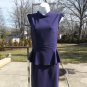 NWT ISSUE NEW YORK FAB PURPLE PEPLUM DRESS M $297