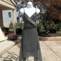 NWT RACHEL ROY SILVER&BLACK COCKTAIL DRESS L