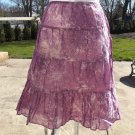 NWT TALBOTS PURPLE&WHITE PRINT CUTE SKIRT 10P