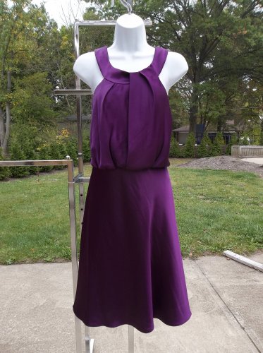 NWT CALVIN KLEIN FAB PURPLE COCKTAIL DRESS 12 $159