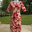 NWT MAGGIE LONDON  RED FLORAL PRINT DRESS 2