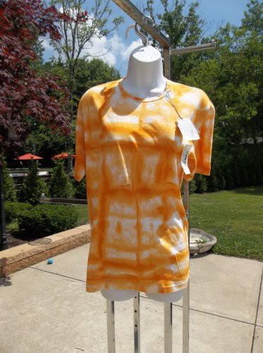 NWT ICEBERG JEANS YELLOW PRINT LOGO TEE L AUTHENTIC