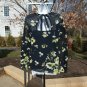 NWT ELLEN TRACY VERY CUTE NAVY& GREEN FLORAL TOP S